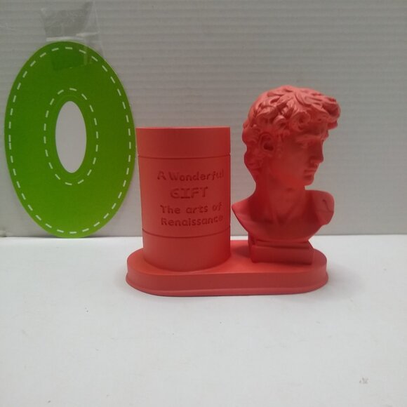 David Statue Vase, Classic Roman Bust David Make Up Brush Holder, Greek Mytholog - Picture 1 of 8